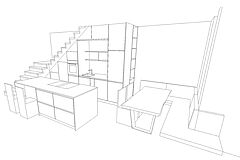 Planung einer "Kücheninsel mit Sitzgelegenheit in Hamburg-Eppendorf" von der Möbeltischlerei woodendesign in Hamburg